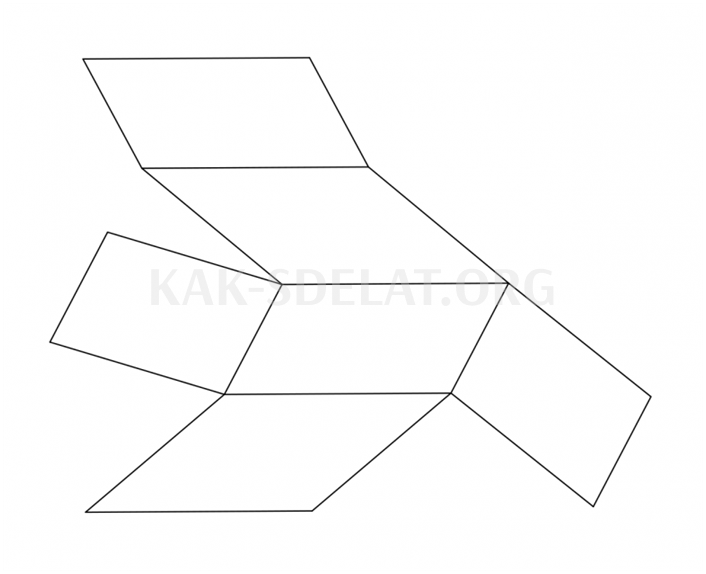 Как сделать из картона параллелограмм