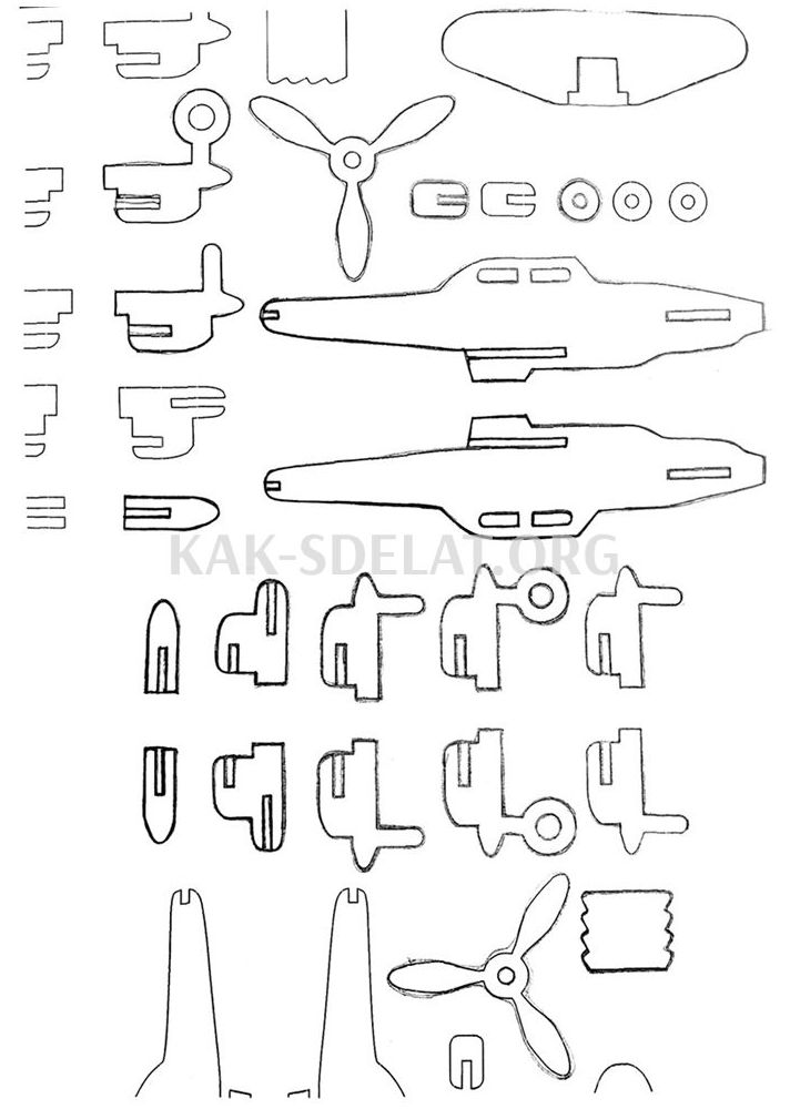 Как сделать деревянный самолет своими руками