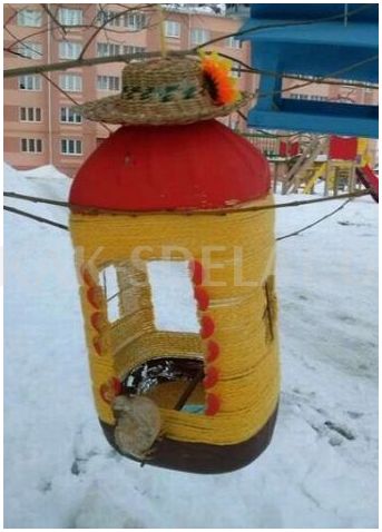 Как сделать кормушку из бутылки пластиковой