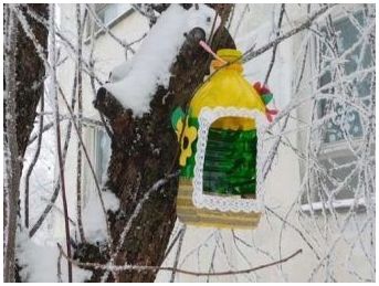 Как сделать кормушку из бутылки пластиковой