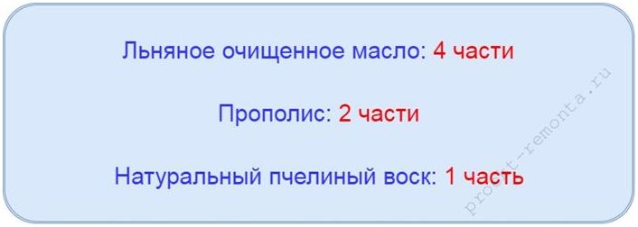 Как сделать масло воск для дерева самому