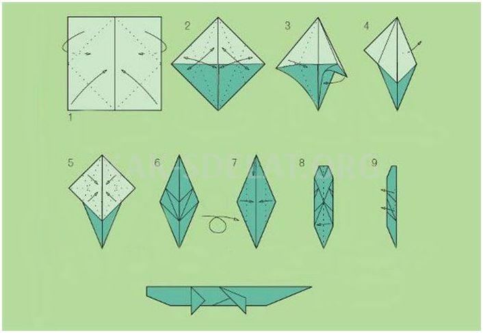 Как сделать крокодильчика из бумаги