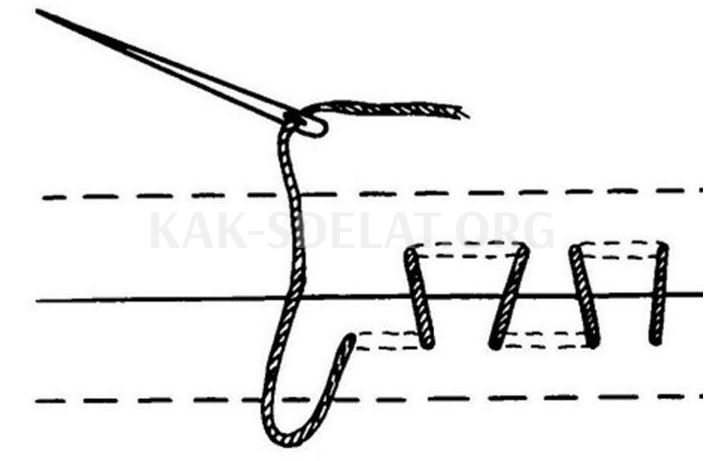 Как сделать невидимый шов вручную иголкой