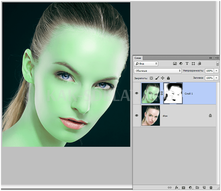Как сделать одинаковый цвет кожи в фотошопе