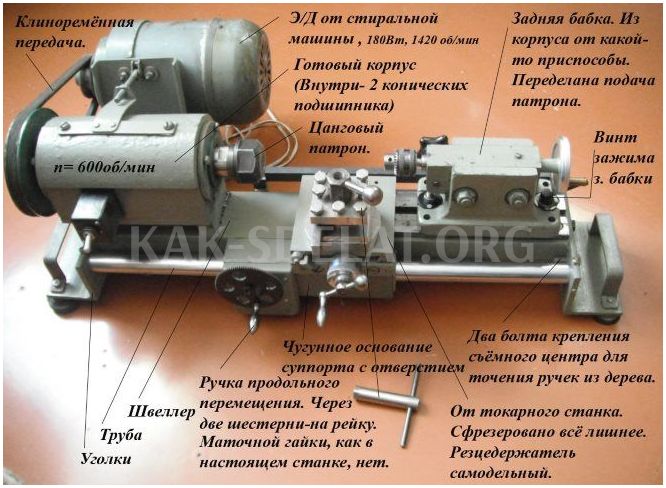 Как сделать токарный станок своими руками