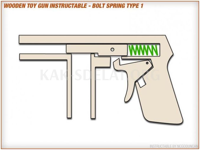 Как сделать самопальный пистолет из дерева