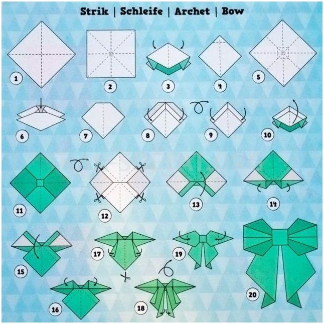 Как сделать подарочный бант из бумаги