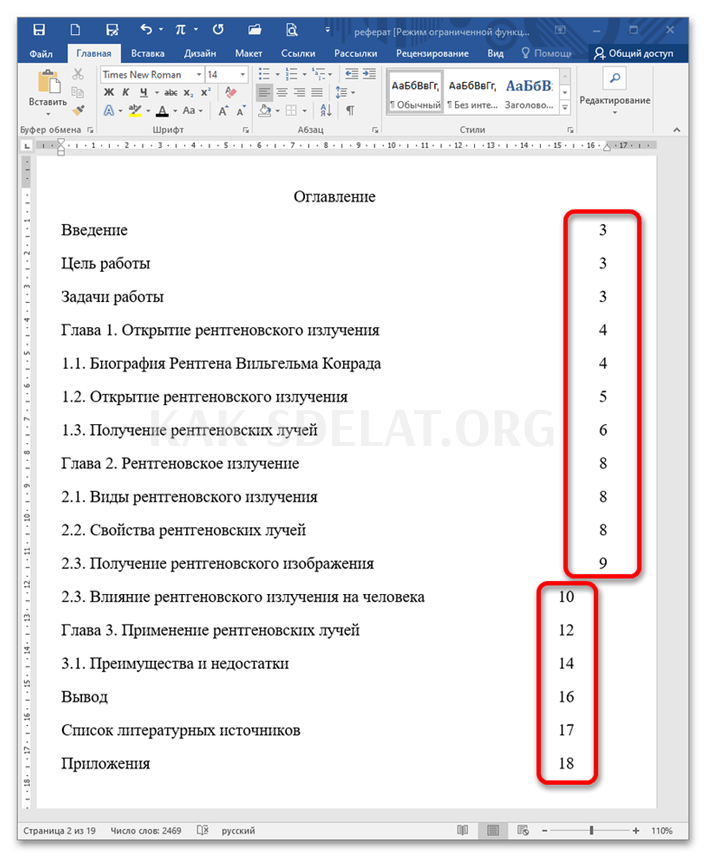 Как сделать так чтобы оглавление было ровным