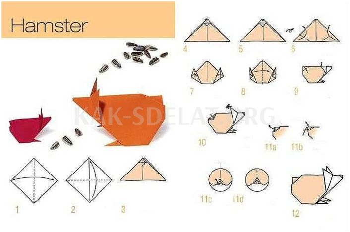 Как сделать хомяка из бумаги своими руками