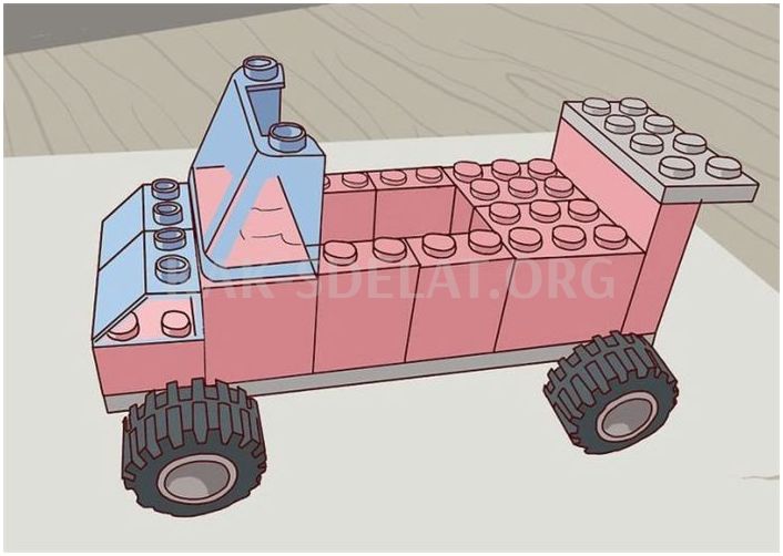 Как сделать из лего обычную машину
