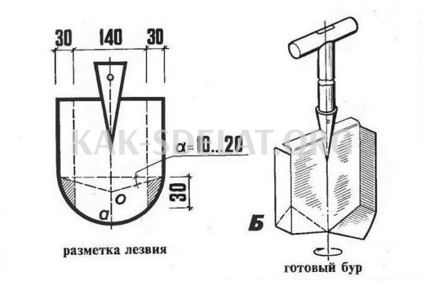 Как сделать бур для бурения