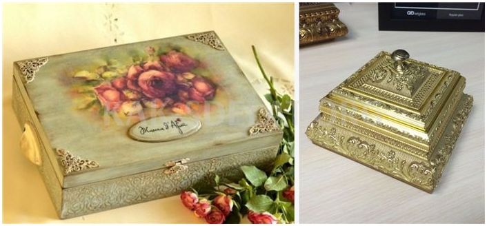 Как сделать коробочку для украшений своими руками