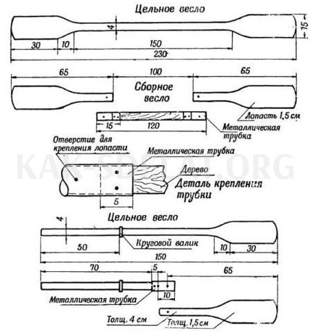 Как сделать весло для лодки своими руками