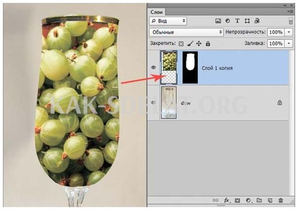Как сделать бутылку прозрачной в фотошопе
