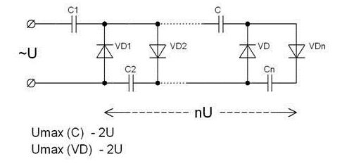Как сделать умножитель напряжения