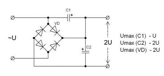 Как сделать умножитель напряжения